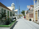 Quiet Street Scene  New Plymouth  Green Turtle Cay  Bahamas  West Indies  Central America