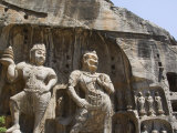 Carved Buddha Images at Longmen Caves  Dragon Gate Grottoes  Henan Province  China