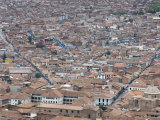View of Cuzco from Surrounding Hills  Cuzco  Peru  South America