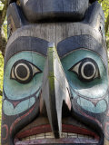 Tlingit Totem  Pioneer Square  Seattle  Washington State  United States of America  North America