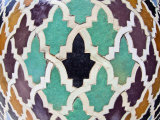 Tiled Mosaic Inside Bou Inania Medersa  Fez  Morocco  North Africa  Africa