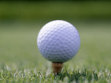 Golf Ball Sitting Oin a Tee