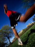 Male Runner Out for a Fitness Run  New York  New York  USA