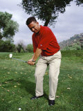 Male Golfer in Action