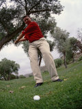 Male Golfer in Action
