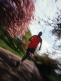 Male Runner Out for a Fitness Run  New York  New York  USA