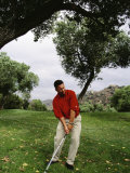 Male Golfer in Action