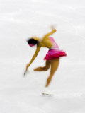 Blurred Action of Woman Figure Skater  Torino  Italy