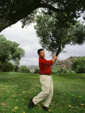 Male Golfer in Action