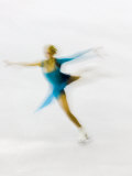 Blurred Action of Woman Figure Skater  Torino  Italy
