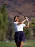 Woman Golfer in Action