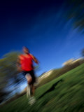 Male Runner Out for a Fitness Run  New York  New York  USA