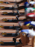 Detail of Start of Womens 100M Race