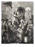 Daily life in French history: a psalm singer in the streets of 18th century Paris  France
