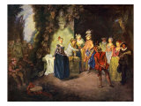 Rococo genre scene  French Comedy