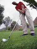 Male Golfer in Action