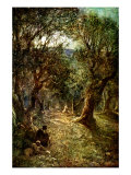 Jesus prays at Gethsemane while Peter  James and John fall asleep