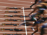 Detail of Start of Womens 100M Race