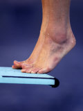 Detail of Divers Feet on the Diving Board