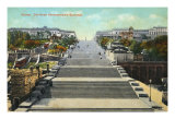 The famous steps in Odessa  Ukraine immortalised by Sergei Eisenstein's film Battleship Potemkin