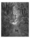 Paradise Lost  by Milton: Satan  disguised as a serpent  approaches Eve