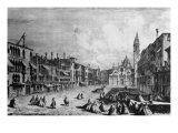 Venice  Piazza Santa Maria Formosa  18th Century Engraving