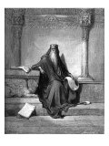 King Solomon writing Proverbs  Proverbs I: 1- 4