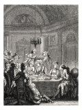Daily life in French history: an aristocratic supper during reign of Louis XV