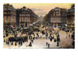 Paris scene  Avenue de l'Opera