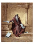 King Solomon writing Proverbs