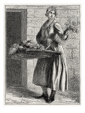 Daily life in French history: a flower seller in 18th century Paris  France