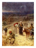 King David purchasing the threshing floor of Araunah the Jebusite  2 Samuel 24 : 24 -25
