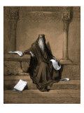 King Solomon  Writing Proverbs  Proverbs I: 1- 4