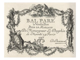 Invitation to a ball at the court of King Louis XV in honour of his son's wedding