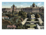 Public gardens with both Hof museums  Vienna