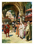 Jesus heals a centurion's servant  Matthew viii 5-13