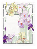 To enclose  border or surround text with Spring flowers