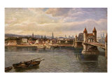 Alte Rheinbrucke  old bridge crossing the river Rhein (Rhine) in Bonn  Germany  early 20th century