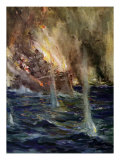World War I- The sinking of the Gneisenau