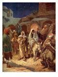 Mary and Joseph enter Bethlehem  Luke II  4- 7
