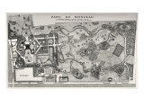 Map of the Parc de Monceau  1718  France  during reign of Louis XV