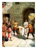 Pilate orders Jesus to be scourged