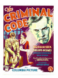 The Criminal Code  Phillips Holmes  Constance Cummings  Walter Huston on Window Card  1931