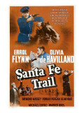 Santa Fe Trail  Errol Flynn  (Poster)  1940