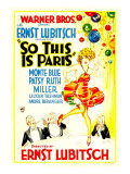 So This Is Paris  Poster Art  1926