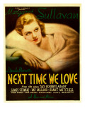 Next Time We Love  Margaret Sullavan on Window Card  1936
