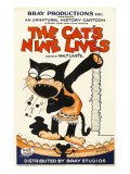 The Cat's Nine Lives  Cartoon Animation Poster Art  1926