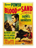 Blood and Sand  Linda Darnell  Tyrone Power on Midget Window Card  1941