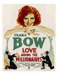 Love Among the Millionaires  Clara Bow on Window Card  1930