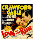 Love on the Run  Joan Crawford  Clark Gable on Window Card  1936
